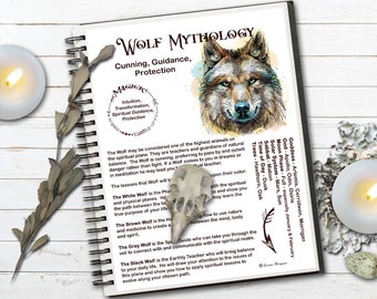Wolf Magick Myths Correspondences Digital Download Wolf Etsy