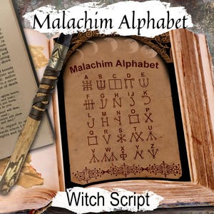 The Malachim Alphabet: Unveiling the Mystical Script of Angels, Printable Spellbook Page