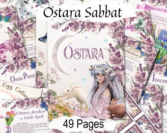 Ostara Sabbat Book of Shadows: Rituals, Spells, Recipes (PDF Download, 49 Pages)