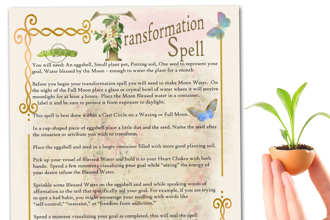 TRANSFORMATION SPELL Change your Life Spell Change Your Etsy