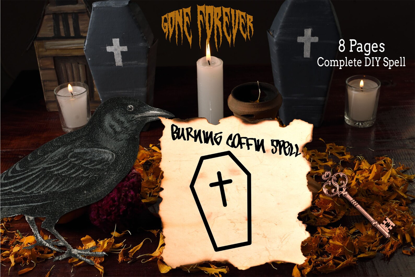The BURNING COFFIN SPELL 8 page Word Document Complete Etsy