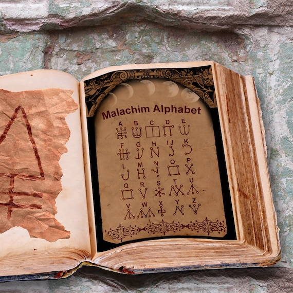 Malachim Celestial Angelic Script Alphabet Coron's Sources Of Fonts