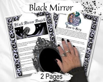 Schwarze Spiegelmagie: Eine Anleitung zum Wahrsagen und zu spiritueller Einsicht, Spellbook-Seiten zum Ausdrucken