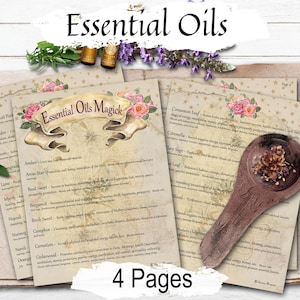 Essential Oils for Magic: Your Ultimate Cheat Sheets for Spells & Rituals