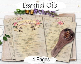 Essential Oils for Magic: Your Ultimate Cheat Sheets for Spells & Rituals