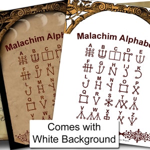 MALACHIM ALPHABET Celestial Alphabet of Angels and | Etsy