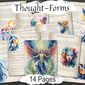THOUGHT FORMS, Master the Art of Creating Powerful Servitors with High Magick, 14 Printable Spellbook Pages
