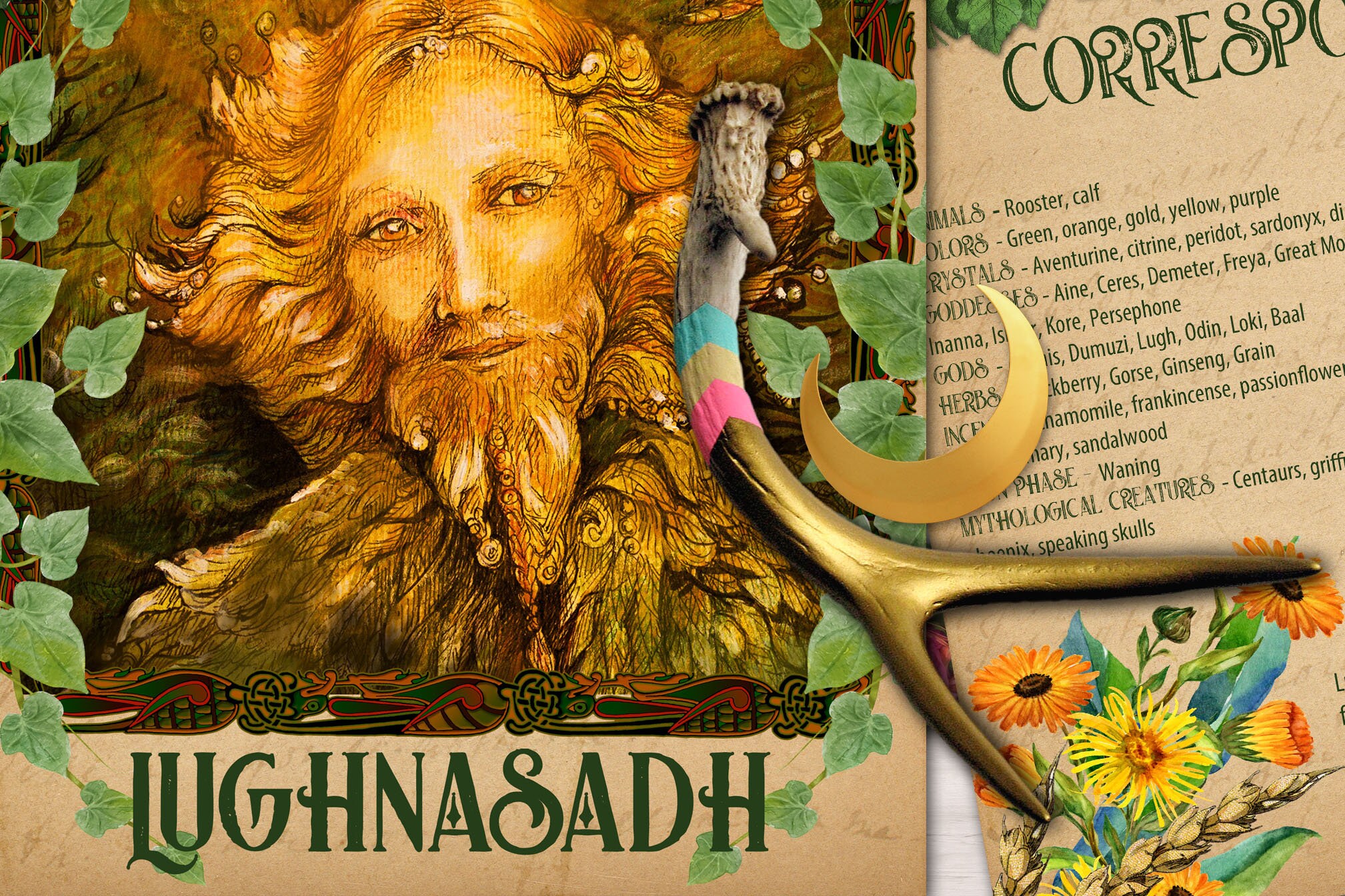 LUGHNASADH Lammas Wiccan SABBAT Book of Shadows 11 Pages Etsy Canada