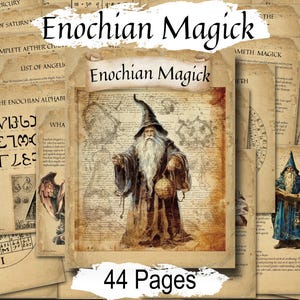 Libro de las Sombras de Magia Enoquiana: Grimorio de Alta Magia Angelical (44 páginas imprimibles, descarga PDF)