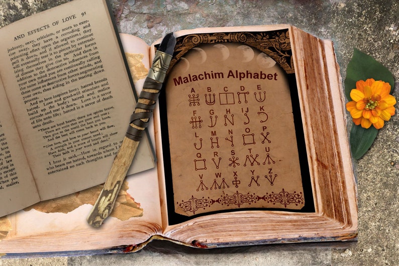 MALACHIM ALPHABET Celestial Alphabet of Angels and | Etsy