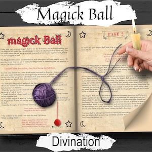 Bola Mágica: Bola mágica casera para conjuros y adivinación, péndulo vudú, 2 páginas