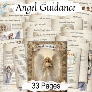GUÍA ANGÉLICA, Guía esencial para el Reino Divino Angélico, Rituales diarios angelicales, Meditaciones, Purificación, Sanación angelical con luz blanca, 33 páginas