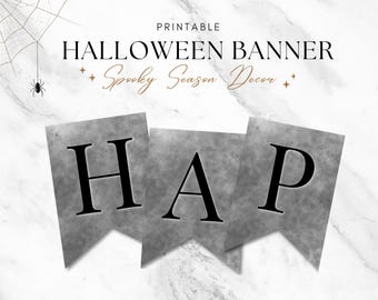 Halloween Garland Printable Halloween Banner Halloween Bunting Pennant Banner Halloween Flag Fireplace Mantel Decor Fall Hosting Decor