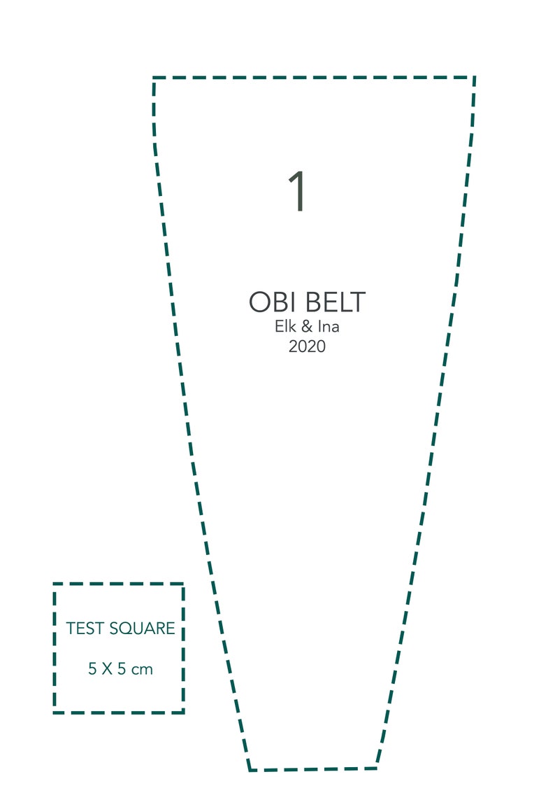 Digital Sewing Pattern Obi Belt Sewing Pattern Easy Beginner Etsy
