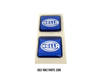 VW Golf Mk2 / Jetta MK2 Hella Stickers for Headlight / fog lights 3D Silicone