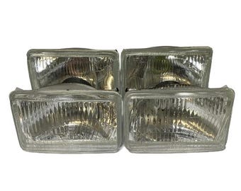 VW Golf Mk2 / Jetta MK2 Square headlight set for GTS, Votex and Taifun fronts