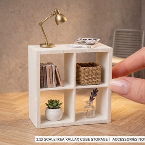 1:12 Scale IKEA KALLAX Cube Storage Dollhouse Furniture