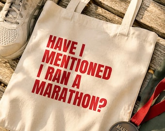 Draagtas Marathon Finisher – Grappig hardloopcadeau, idee marathonfeest, cadeau voor hardlopers