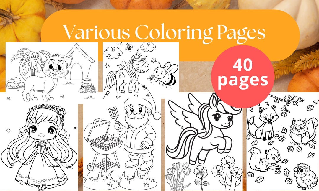 Coloring Packet.pdf Coloring Pages Adult and Kid Coloring Pages Printable Digital Instant ...