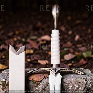 Personalized Long Sword with Scabbard,Custom Engraved Medieval Sword, Fantasy Knight Long Sword Gift,Groomsmen Gift,Anniversary Gift for Him