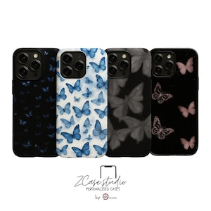 Funda Butterfly Dreams para iPhone – Funda con estampado de mariposas, compatible con iPhone serie 11–17 (todos los modelos)