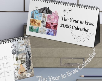 Calendario de escritorio Eras 2026: "El año en Eras" Regalo para fans