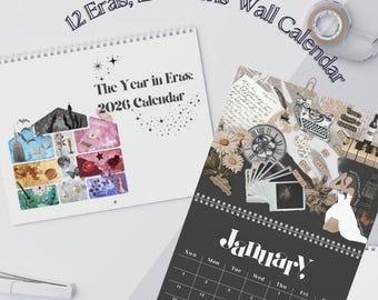 Calendario de pared Eras 2026: "El año en Eras" (Regalo para fans)