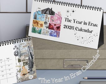 Calendario de escritorio Eras 2026: "El año en Eras" Regalo para fans