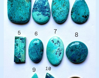 Natural Azurite Shattuckite | Blue Copper Gemstone Cabochon | Jewelry Making Stone