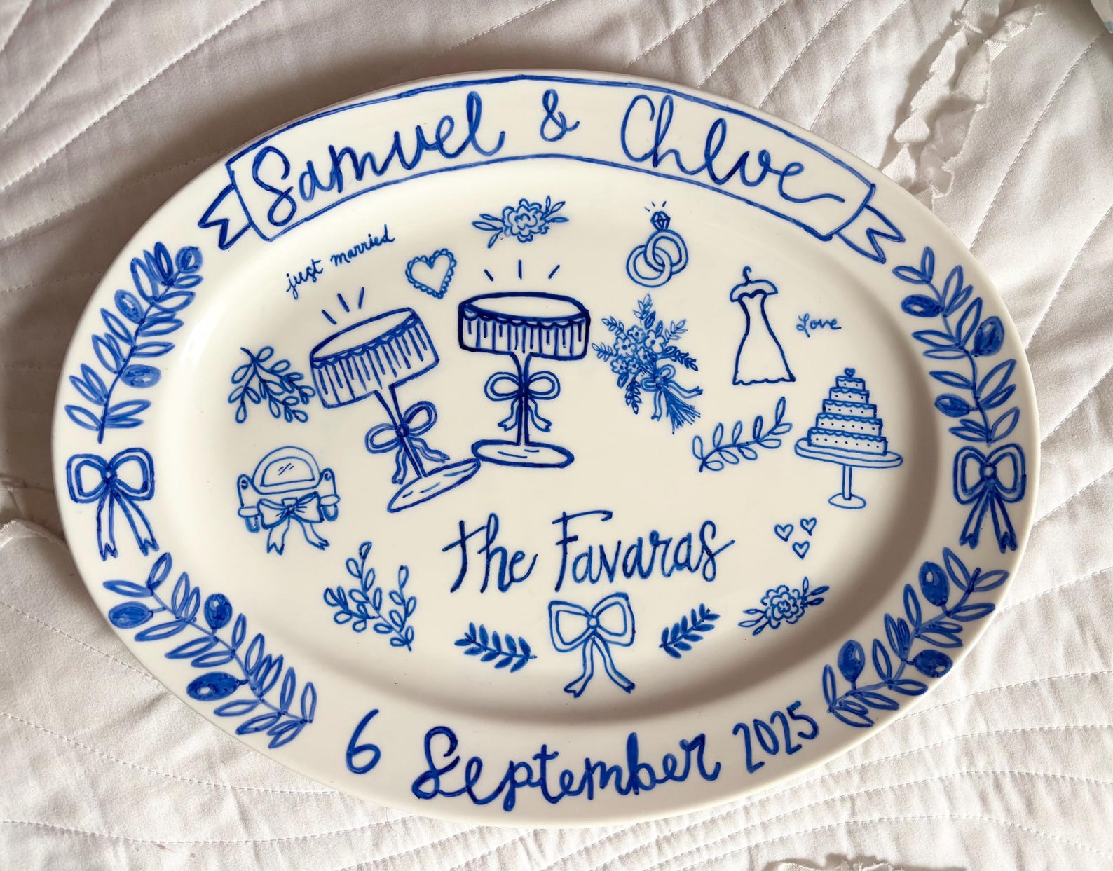 Custom Wedding Detail Platter