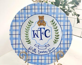 Op maat gemaakte handgeschilderde wapenschilden voor baby's