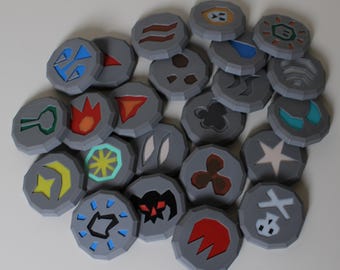 Runescape Runes 3d Printed - Etsy Canada