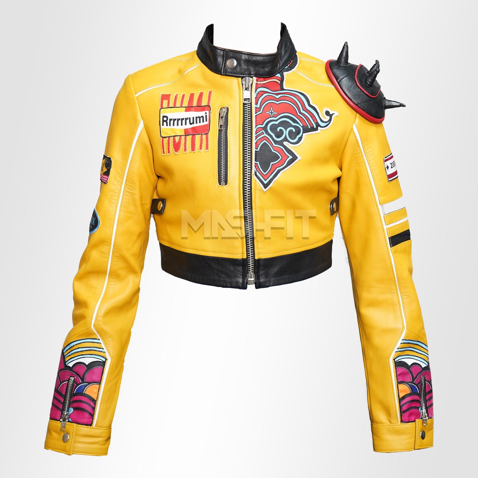 Handmade Rumi Jacket | K-pop Demon Hunters Arden Cho Yellow Leather ...