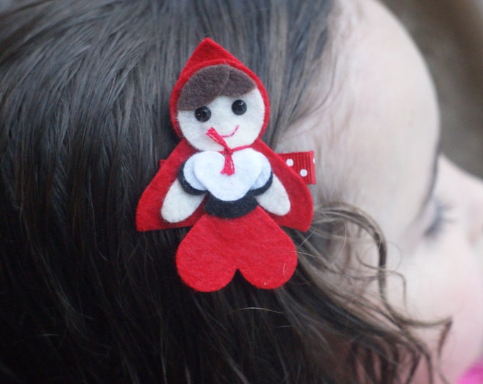Little Red Riding Hood Hair Clip Absolutely Adorable Etsy