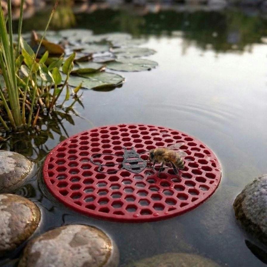 Produktbild von 4er Set Insektentränke – Bienen- Und Schmetterlings-Wasserschale Aus Kunstharz, Wetterfest & Dekorativ