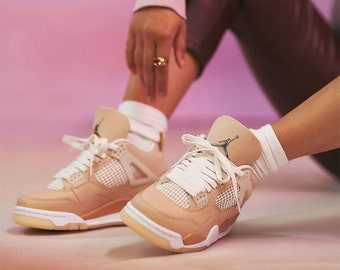 Air Jordan 4 Retro Shimmer Unisex Sneaker, Sneakers for Men, Sneakers for Women, Gift for Men, Gift for Women