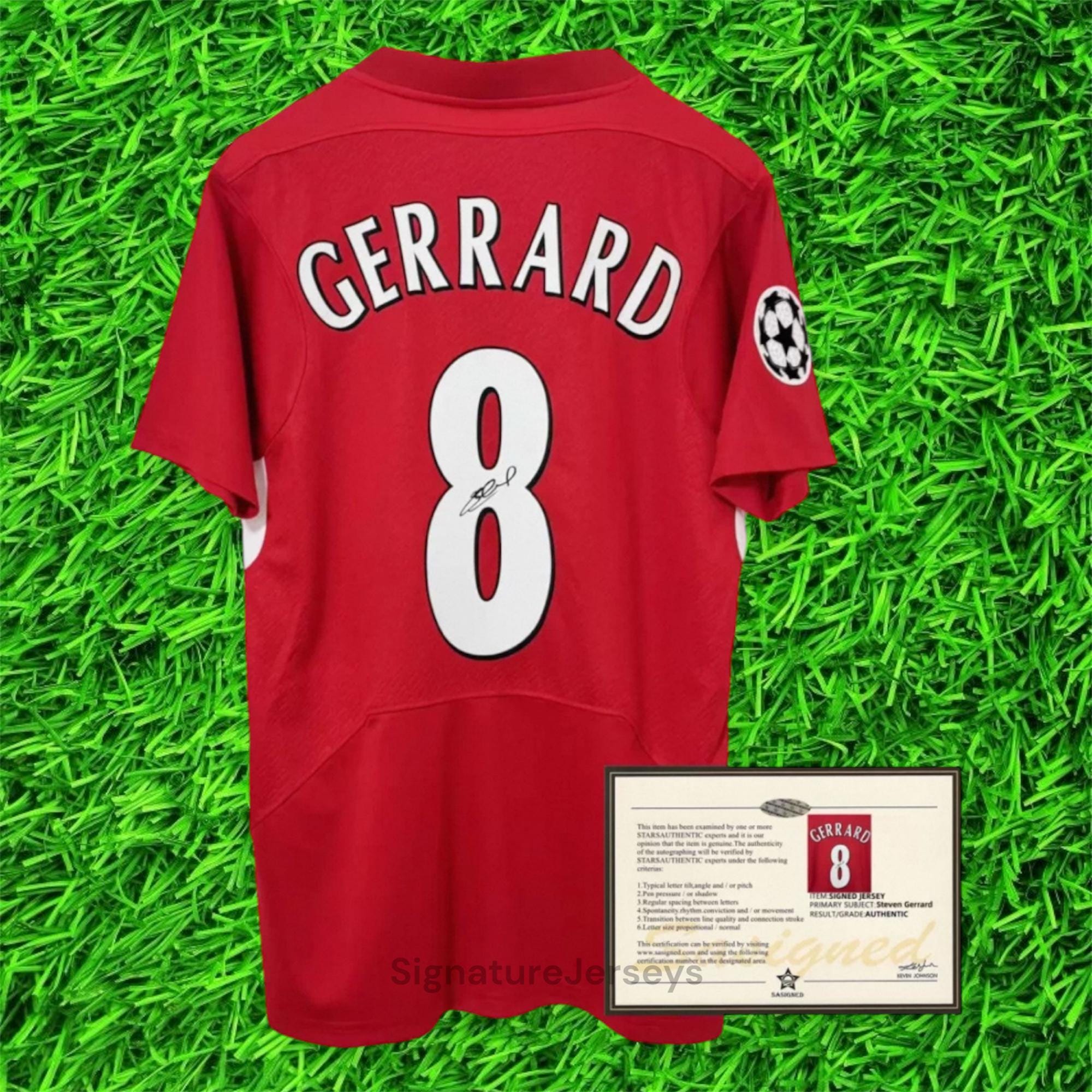 Signed Shirt Steven Gerrard 04-05 (read Description)