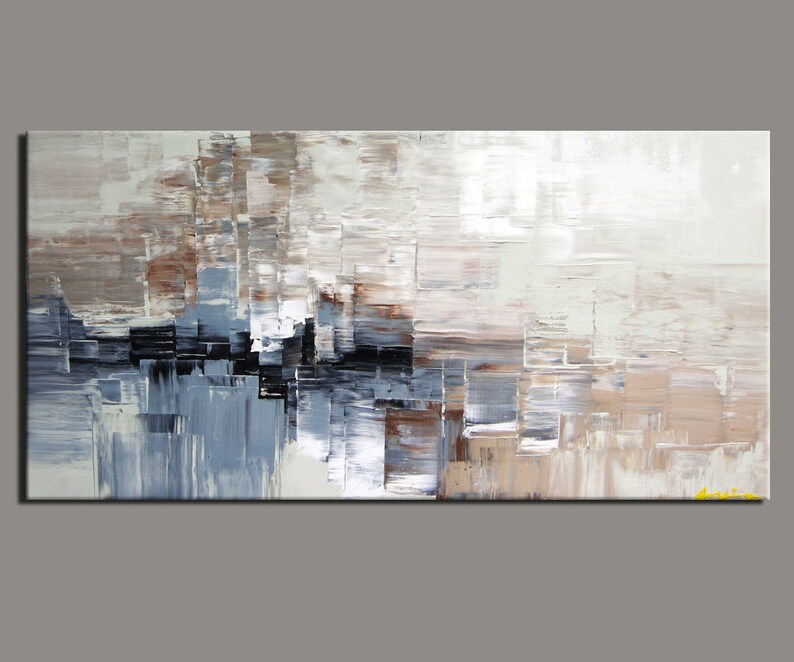 Abstract Painting Huge Original DEEP Artist Canvas Textured Etsy