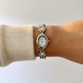 Old Money Pearl Bracelet Watch For Women | Silver Jewelry Watch | Gift For Her | Anniversary Gift | Graduation Gift | Dainty Watch | Vintage product logo