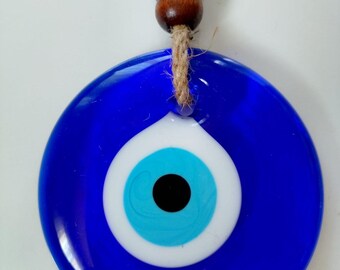 Lucky Glass Evil Eye Charm – Personalisiertes Geschenk für Weihnachten & Neujahr