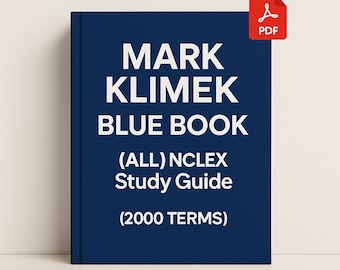 Mark Klimek Blue Book PDF | Complete NCLEX Study Guide (2000 Key Nursing Terms)