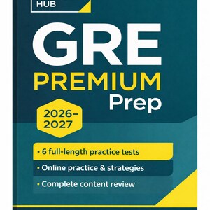 GRE Exam Prep 2026-2027, GRE Study Guide PDF, 6 Practice Tests, Digital Download