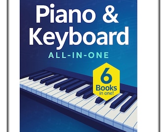 Klaviertastatur All-in-One-Anleitung, Buch für Anfängerstunden (Digitaler Download)