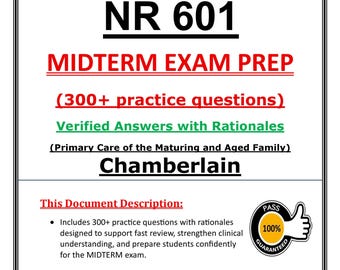 NR 601 Voorbereiding tussentijds examen 2026 | Studiegids Chamberlain NP (pdf-download)