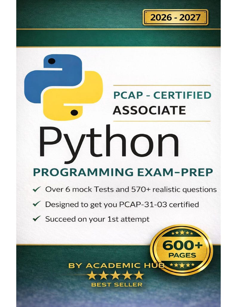 Python PCAP認定試験対策 2026-2027 | Pythonプログラミング練習問題集（PDF） 画像 1