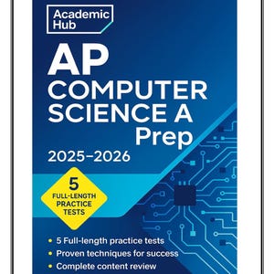 AP Computer Science A 2026–2027 PDF | 5 Practice Tests, Java Exam Prep & Study Guide