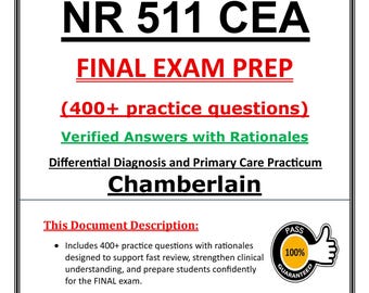 NR 511 Examenvoorbereiding 2026, Chamberlain NR511 Differential Diagnosis NP Examen Studiegids