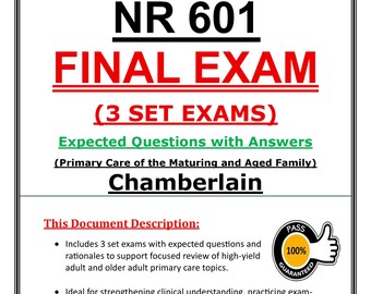 Studiegids examenvoorbereiding NR 601 (2026) | Chamberlain NP Primary Care (pdf-download)