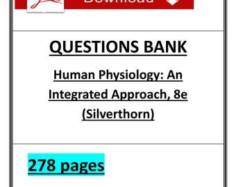 Fisiología Humana, 8.ª edición / Banco de preguntas en PDF / 278 páginas