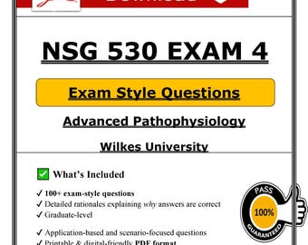 Esame Wilkes NSG 530 Esame 4 PDF / Domande di preparazione all'esame di fisiopatologia avanzata 2026 con risposte
